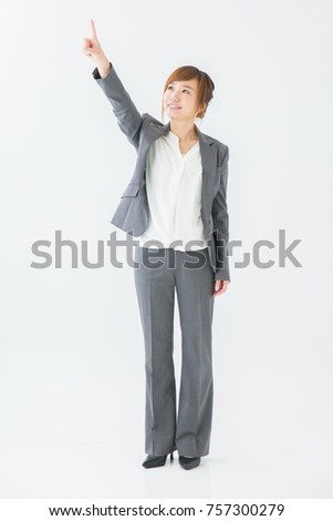 Business woman gesture