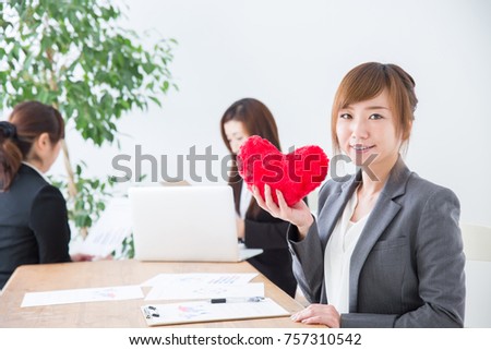 Business woman in office meeting