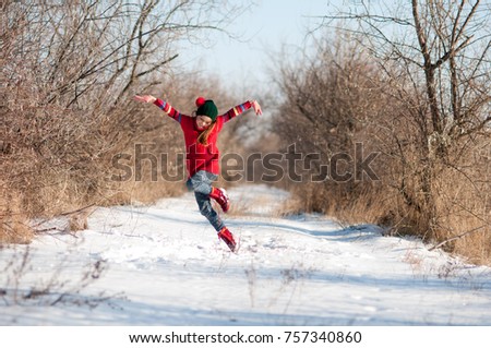 winter walk, sports, health, dancing in the snow