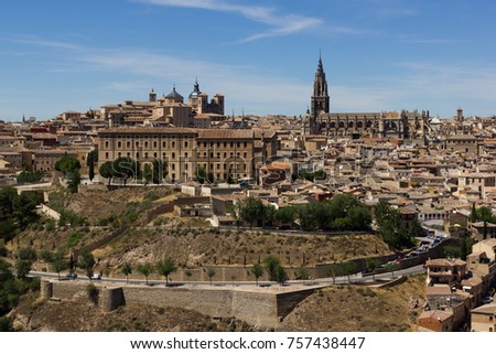 Toledo old city with beautiful architecture near Madrid, Spain