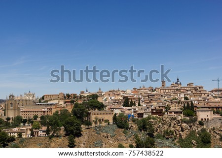 Toledo old city with beautiful architecture near Madrid, Spain