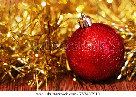 Christmas balls. Merry christmas card. Winter xmas theme. Object