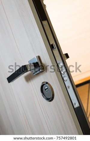 built-in lock in the door