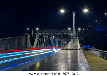 Night Steel Old Bridge 