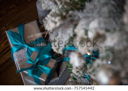Christmas gifts under the Christmas tree