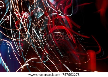 
Abstract lighting transport with low speed shutter