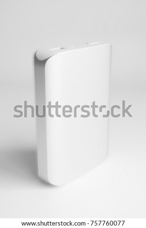 power bank on white background
