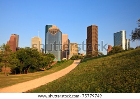 Path to the Houston Skyline