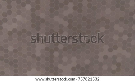 black and brown hexagon on background.