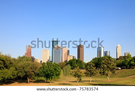 Houston Park and Skyline
