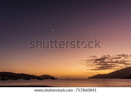Arraial do Cabo, Rio de Janeiro, Brazil. November 2017. Sunrise at Praia dos Anjos (Angels Beach)
