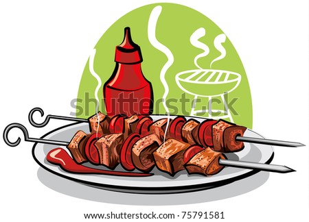 grilled meat Royalty-Free Stock Photo #75791581