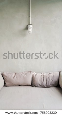 Sofa and lamp loft style.