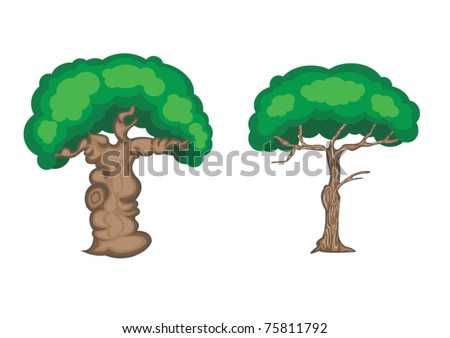 trees cartoon