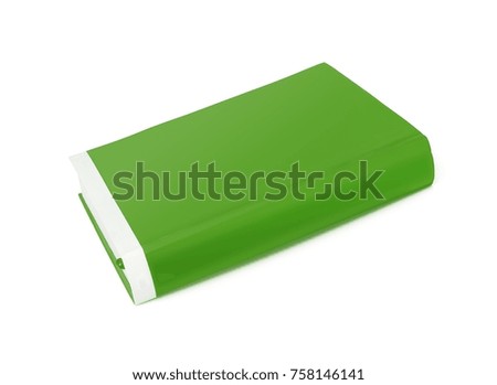 Isolated book on white background