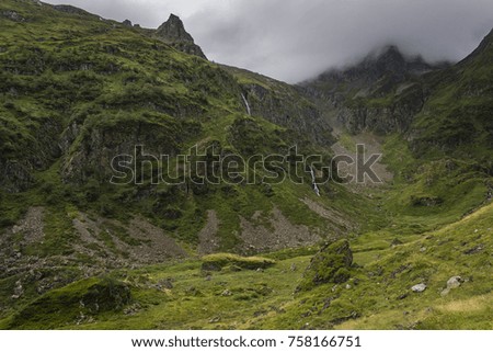 Mountain Landscape in Alt Pirineu Natural Park, Catalonia.