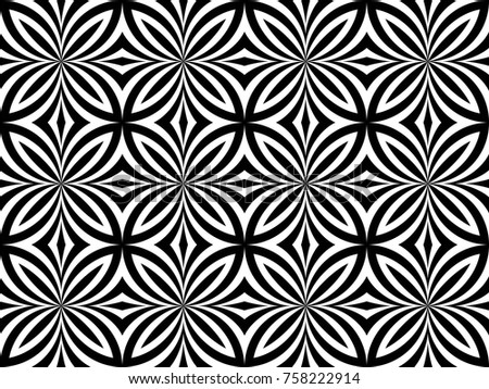 Seamless butterfly pattern vector. Abstract design black on white background