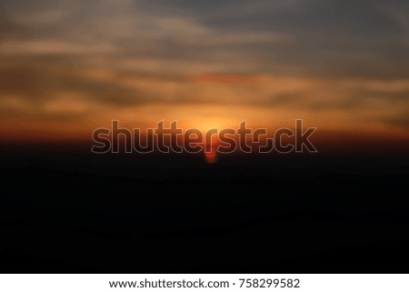 sunset background blur