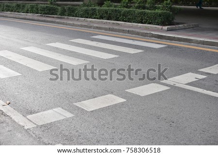 crosswalk on road