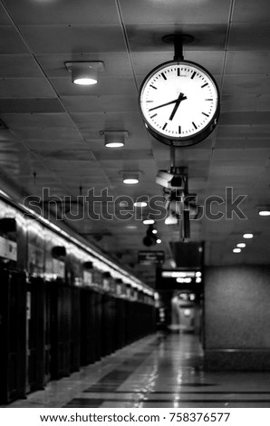 Clock at the metro