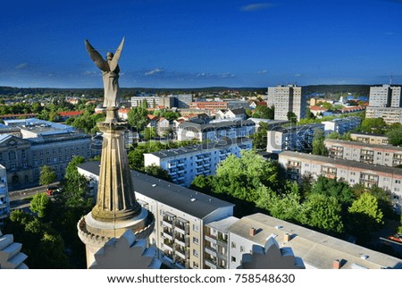 Berlin cityscape from bird's -eye