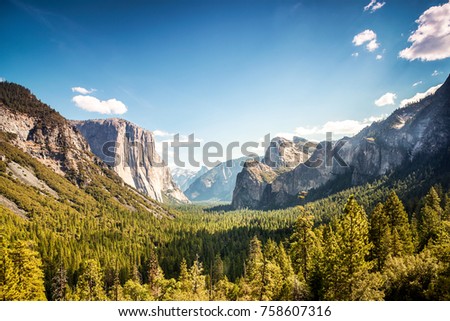 Yosemite Valley, Yosemite National Park, California, USA Royalty-Free Stock Photo #758607316