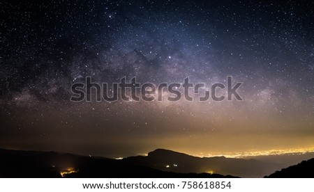 The Milky Way and the stars in the night sky are very beautiful.