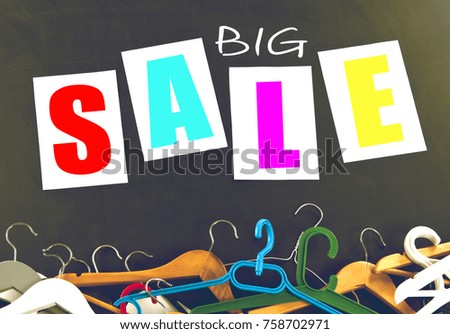 Black Friday shopping sale concept. Big sale word on black background