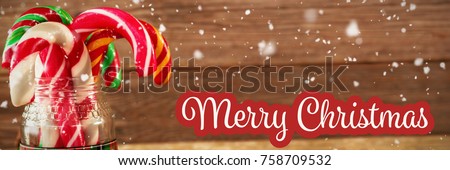Digital composite image of Christmas message with copy space