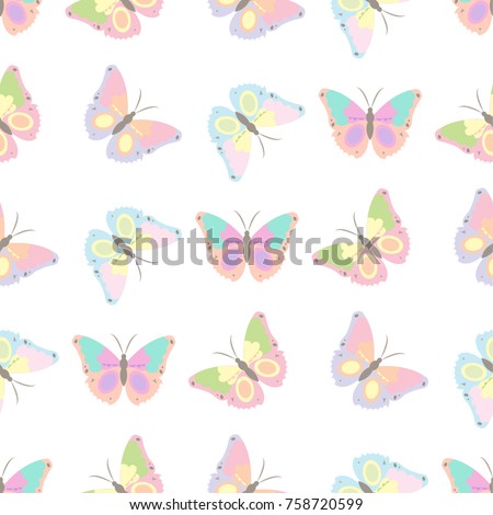 beautiful butterfly vector pattern illustration design