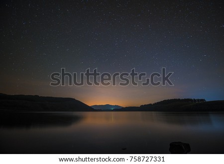 night landscape in Armenia