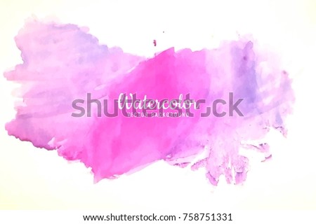 Abstract colorful stroke
 watercolor background