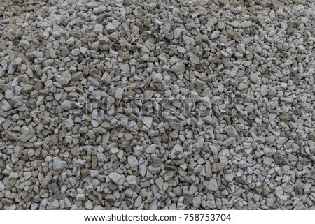 scattered white building crushed stone for roads, like a texture