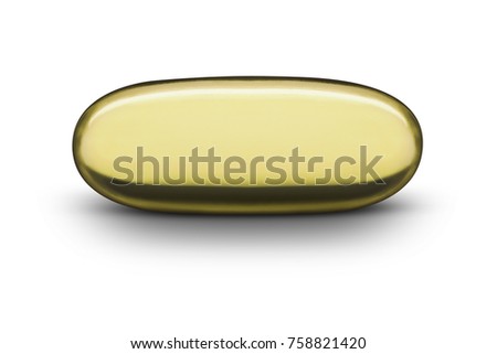 medical capsule isolated on white background