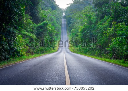 big road one line   Royalty-Free Stock Photo #758853202