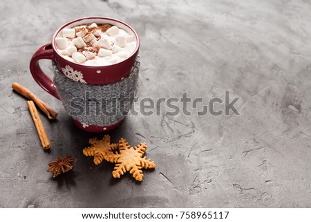 Christmas hot chocolate marshmallows