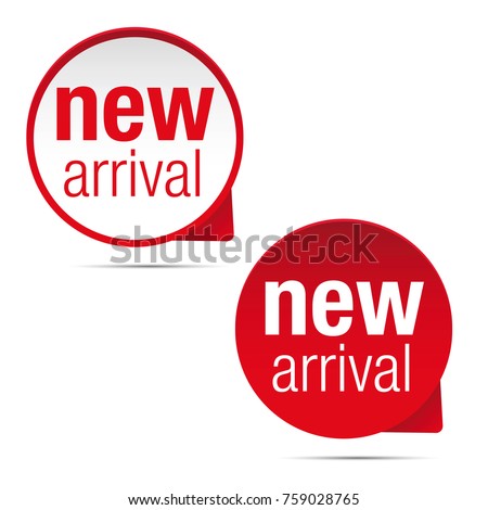 New arrival label set Royalty-Free Stock Photo #759028765