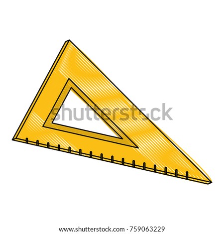 School triangle ruler