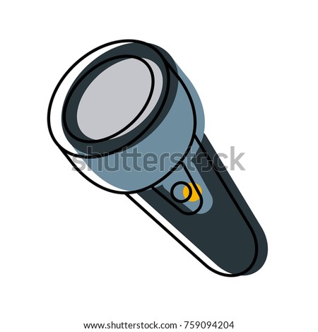 Flashlight isolated symbol icon vector illustration graphic design