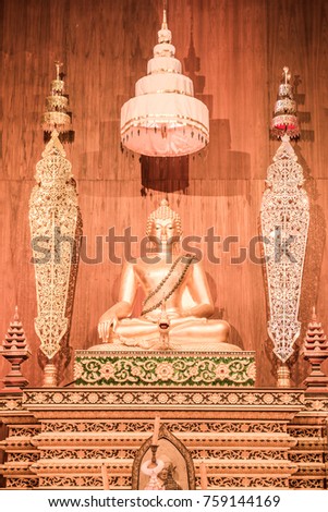 Phra Budda Sri in Phra Kaew temple, Thailand.