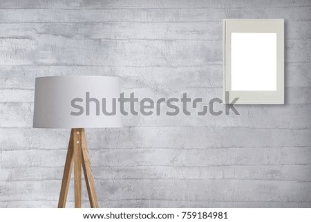 bright grey wall empty interior design