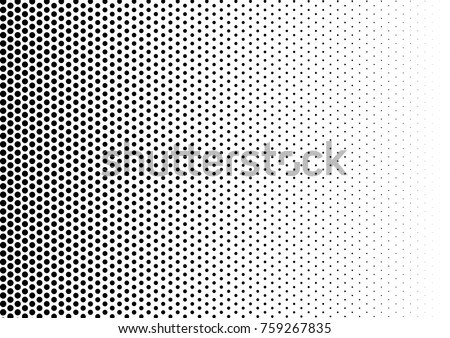 Vintage Halftone Background. Fade Distressed Overlay. Modern Texture. Abstract Pattern. Vector illustration Royalty-Free Stock Photo #759267835