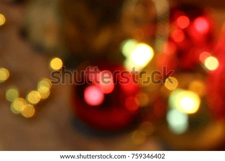 Blur Christmas tree background.
