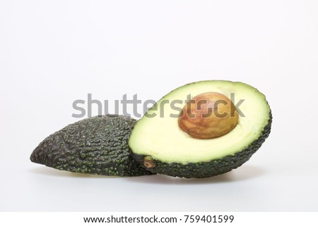 fresh and delicious Avocado isolated on white background