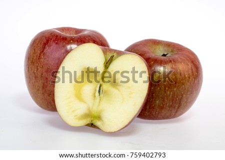 fresh and delicious apple isolated on white background