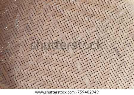 Handmade bamboo wall texture and background