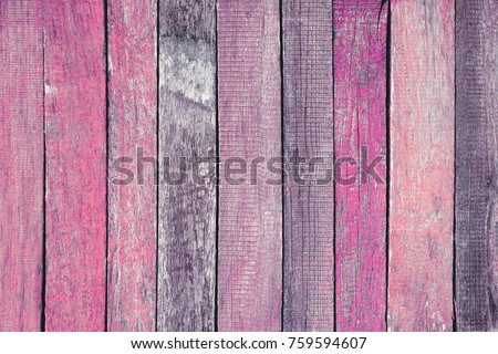 Pink wooden background. Vintage wallpaper