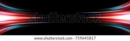 Abstract background of long explosure tale light on black ,Technology backgroud Royalty-Free Stock Photo #759645817