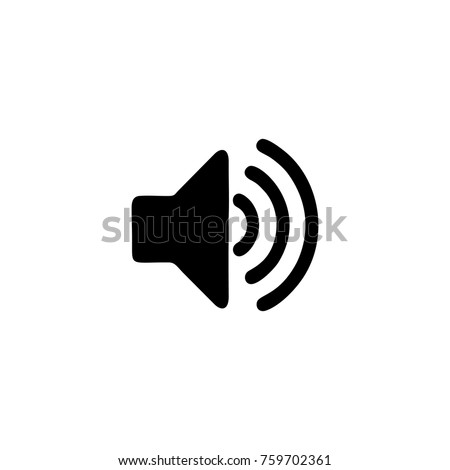 speaker icon logo Royalty-Free Stock Photo #759702361