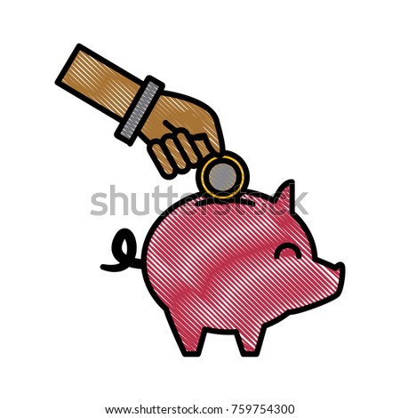 Piggy savings symbol